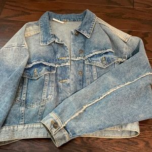 Free people denim jacket.
